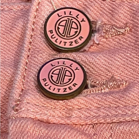 Lilly Pulitzer Worth Straight Leg Pants - Peachy Pink Color-Size Women’s 8 - Picture 10 of 16